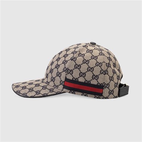 Gucci Gorra de béisbol en lona GG original con .